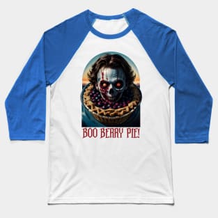 Boo Berry Pie Feast - Halloween Dessert Baseball T-Shirt